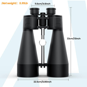 Aurosports 20x80 binoculars stargazing view with expansive horizon.