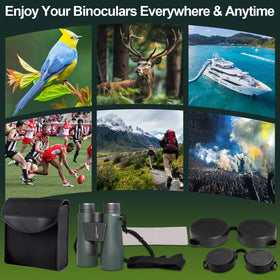 Aurosports adventure kit including bag, cleaning cloth, and strap for travel readiness.