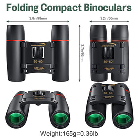 Aurosports compact binoculars center focus knob for smooth, precise focusing on the go.