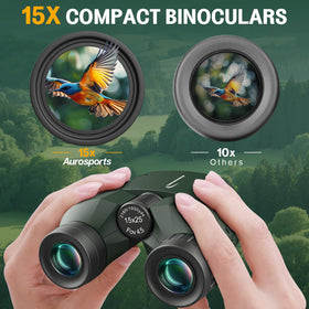 Aurosports close up of 25mm objective lens highlighting FMC coating and brighter images