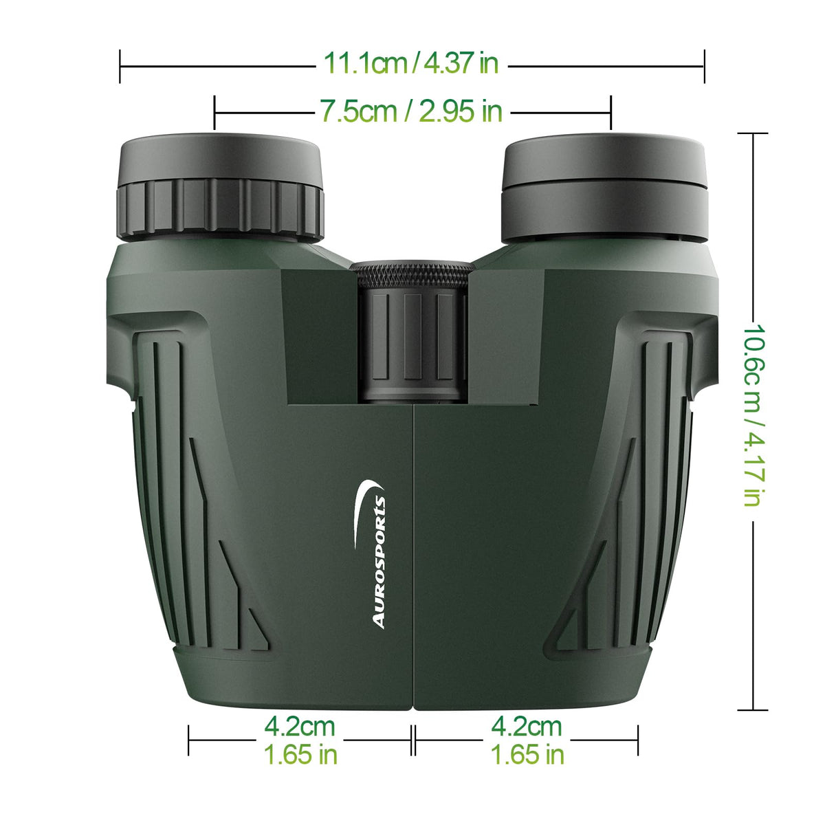 Aurosports binoculars at an outdoor concert showing long‑distance viewing advantage