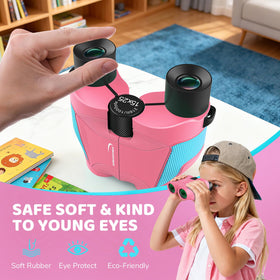 Aurosports focus wheel and diopter detail for simple child-friendly adjustments