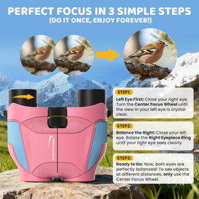 Aurosports kid using binoculars outdoors encouraging exploration and curiosity