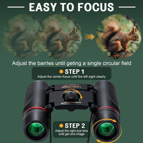 Aurosports mini binoculars ideal for bird watching, travel, and sports events.