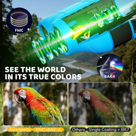 Aurosports binoculars used outdoors for birdwatching and exploration