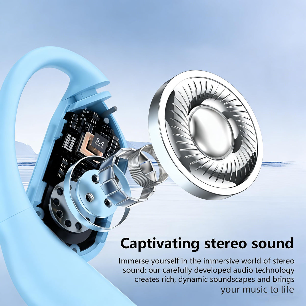 Aurotlu IPX7 waterproof earbuds ideal for workouts and sweat.