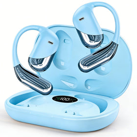 Aurotlu open-ear design earbuds for safe, comfortable listening during activities.