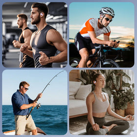 Aurotlu Open Ear Headphones deliver crystal-clear calls with built-in mic.