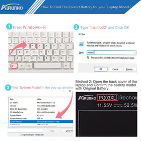 AURUNHO PG03XL installed in an HP laptop demonstrating restored portability