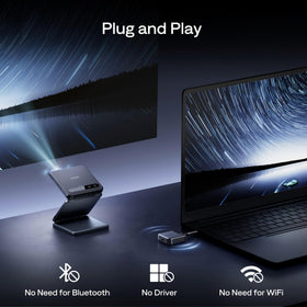 Aurzen transmitter showing compatibility with phone, tablet, laptop, and Switch