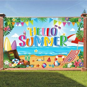 AUSHENKE Copper grommets make hanging this backdrop quick and easy