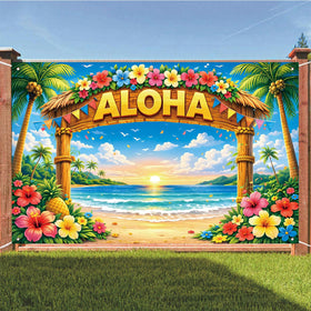 AUSHENKE luau and summer decor sets a tropical mood for parties.