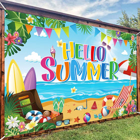 AUSHENKE Versatile backdrop suitable for both outdoor and indoor summer gatherings