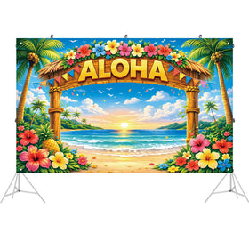 AUSHENKE polyester fabric backdrop lightweight and portable for easy setup.