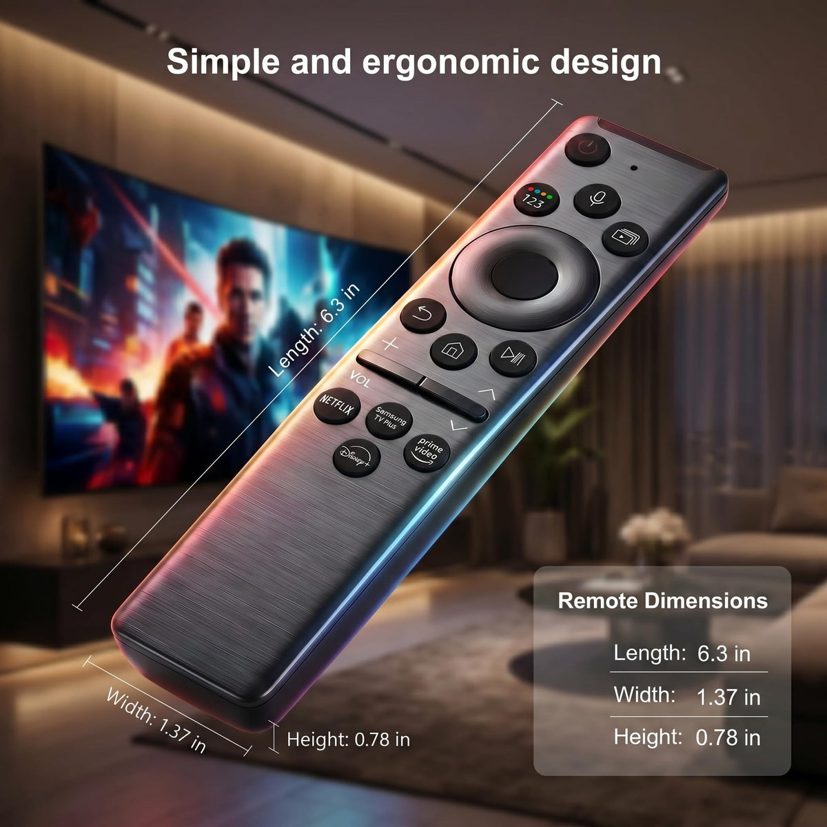 AUSOTUSO ergonomic design ensures comfortable long viewing sessions.