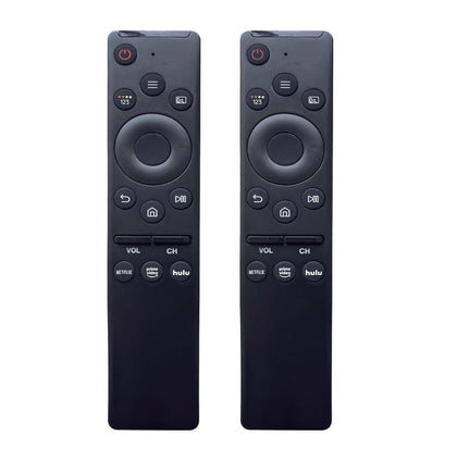 AUSOTUSO Pack-2 remote front view for Samsung TV, easy setup.