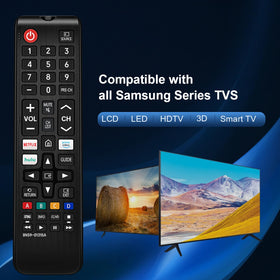 AUSOTUSO Samsung remote back view with ergonomic grip for comfortable handling