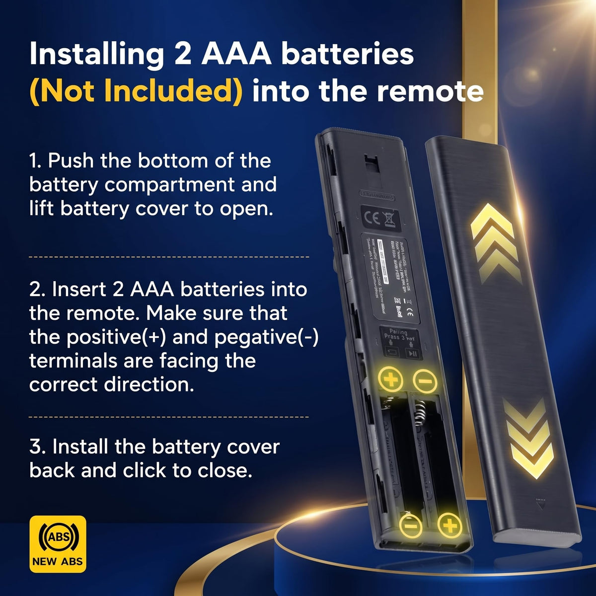 AUSOTUSO universal remote supports Samsung LED, LCD, plasma, and QLED TVs.