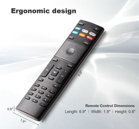 AUSOTUSO Vizio remote packaging view showing the battery compartment for easy setup.