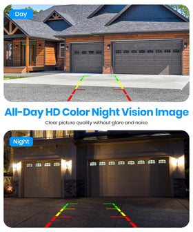 Auto-VOX 140-degree wide view covers more parking area.