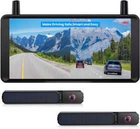 AUTO-VOX 2 solar backup camera front view for easier parking.