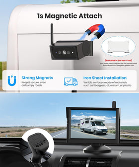 AUTO-VOX 5-inch HD monitor delivering clear rear views for confident reversing