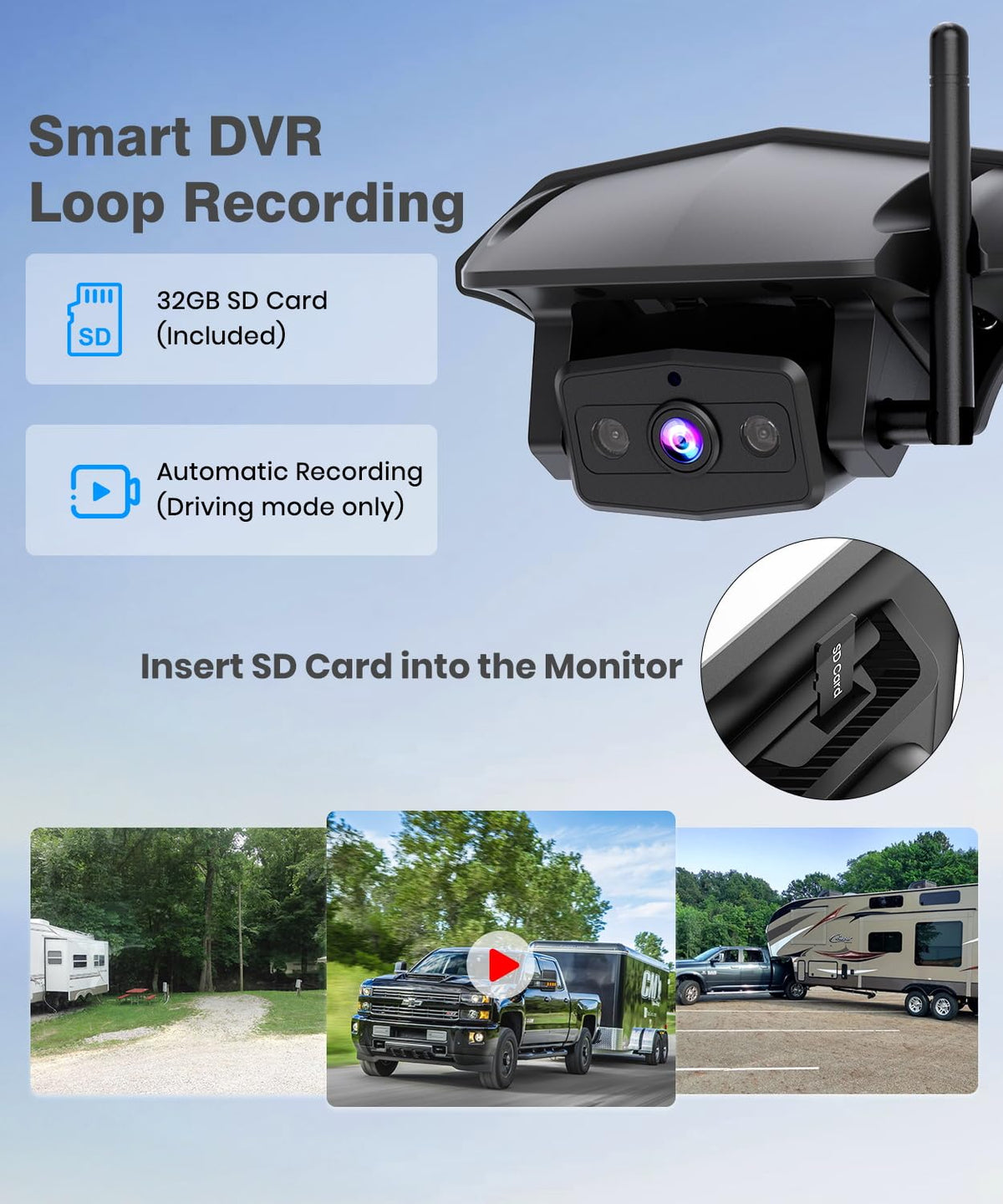 Auto-Vox 8.2-inch HD display remains legible at a glance.