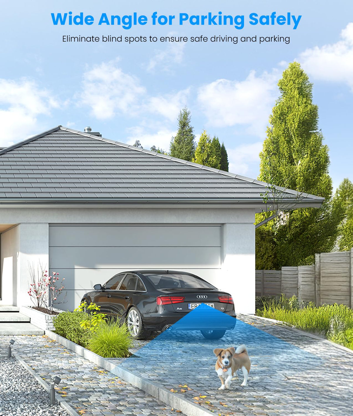 AUTO-VOX 3x zoom camera lets you inspect hitch areas and ball connections closely.