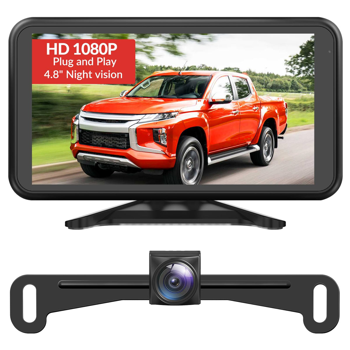 AUTO-VOX backup camera with 4.8-inch monitor for easier parking.