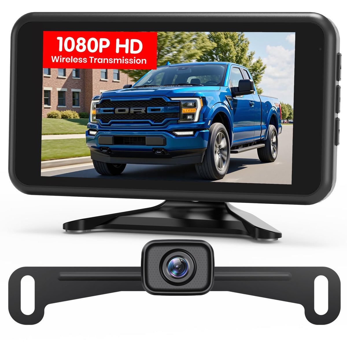 AUTO-VOX backup camera with 5-inch monitor delivers clear 1080p visuals for safer parking.