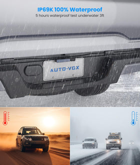 Auto-Vox compact design camera with anti theft screws for security