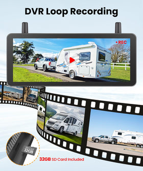 AUTO-VOX dual-antenna wireless connection keeps a stable image on long rigs.