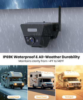 AUTO-VOX IP69K weatherproof design withstands rain and dust.