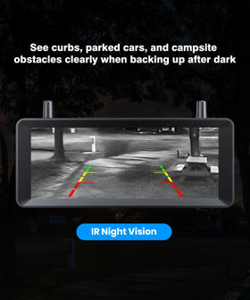 Auto-Vox long-range IR night vision for dark driving conditions.