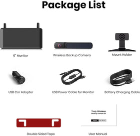 Auto-VOX license-plate mount camera fits most cars, trucks, and trailers.