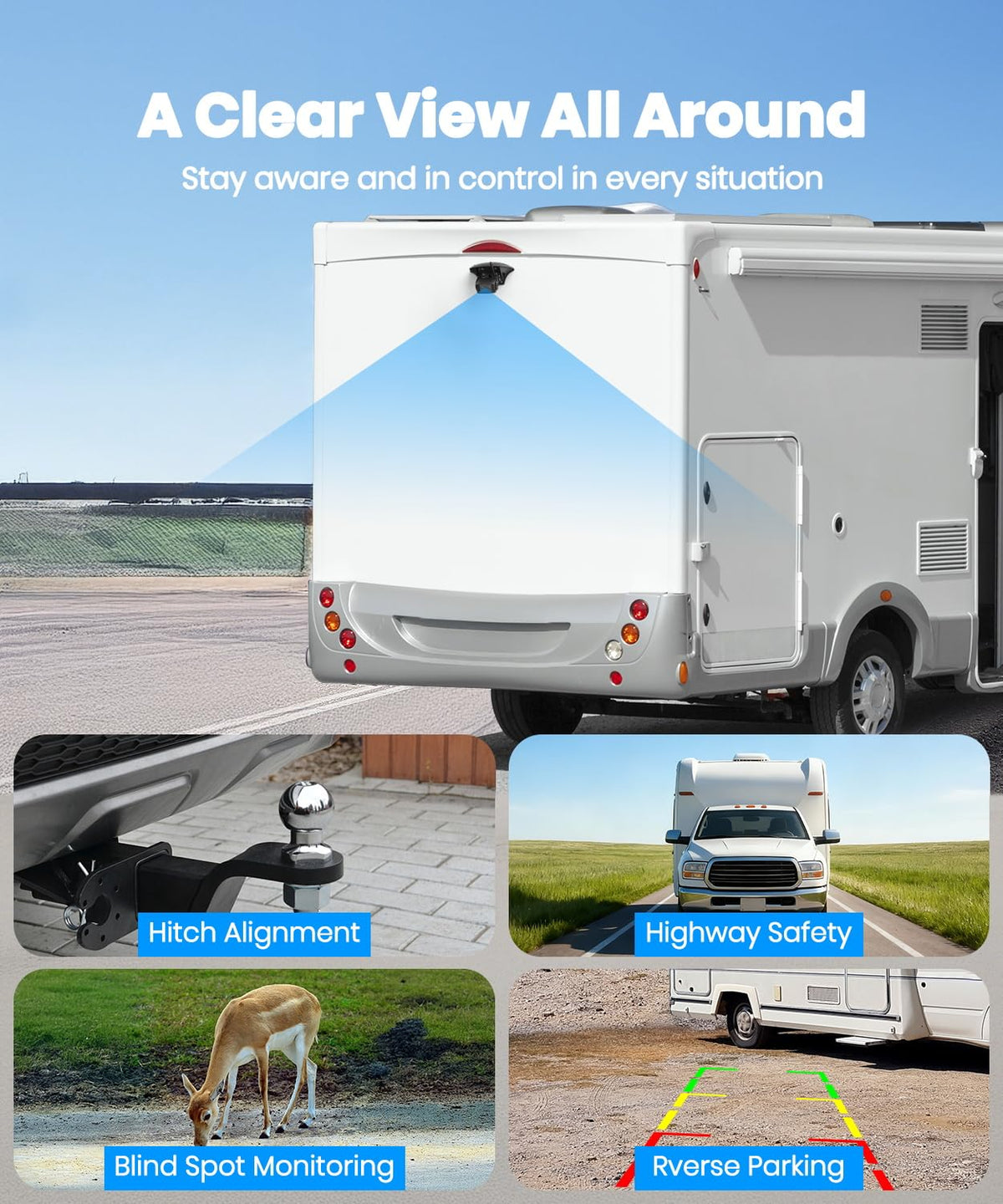 AUTO-VOX camera night vision at campsite showing improved low-light safety