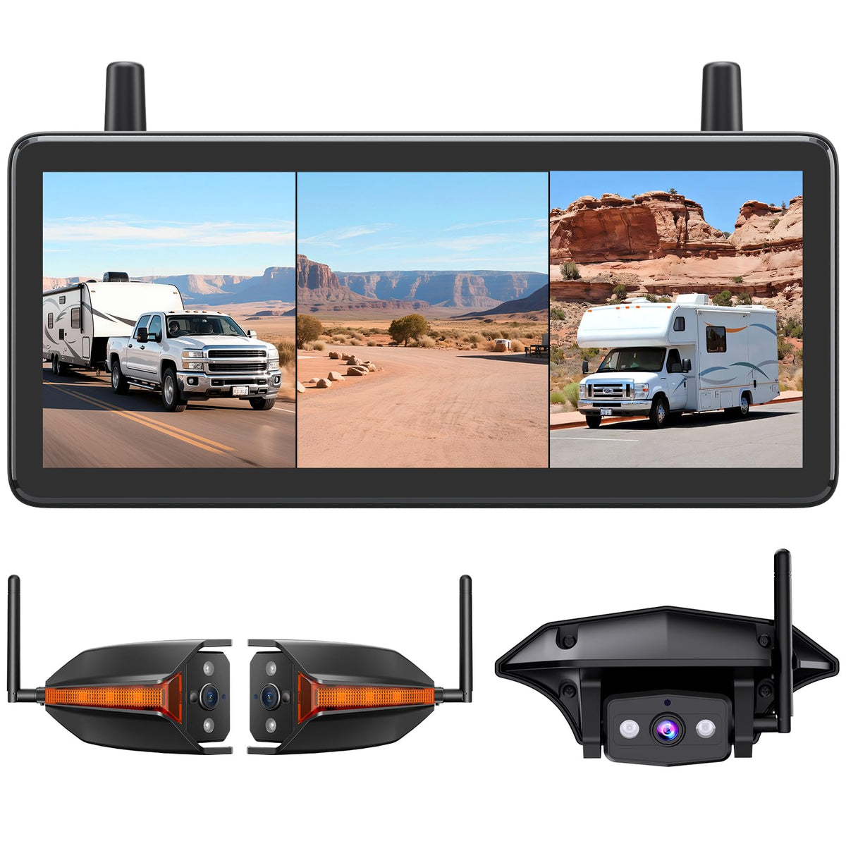 AUTO-VOX RV backup camera rear view for wide visibility while backing.