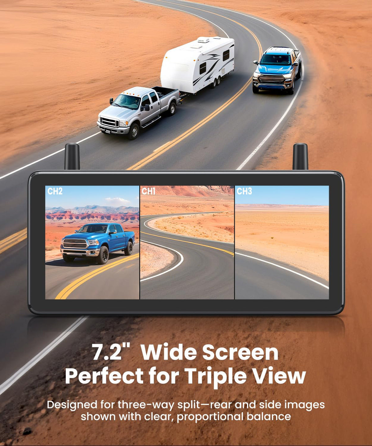 AUTO-VOX DVR loop recording captures driving clips automatically.