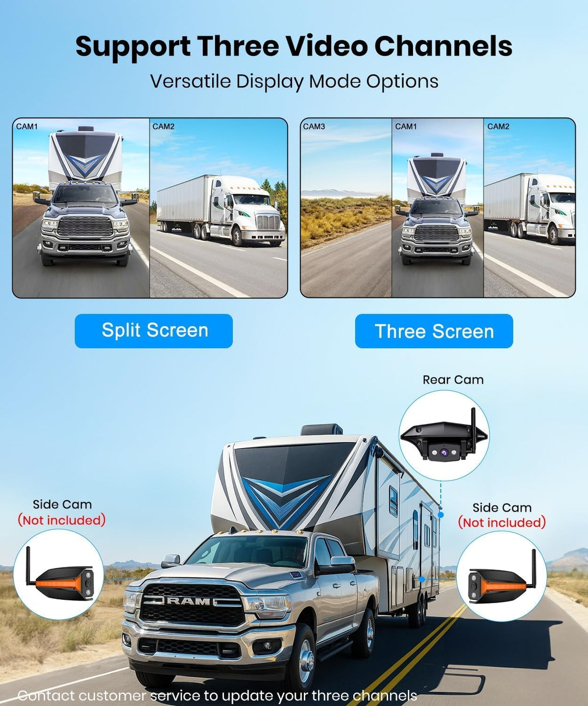 Auto-VOX expandable system supports up to three cameras.