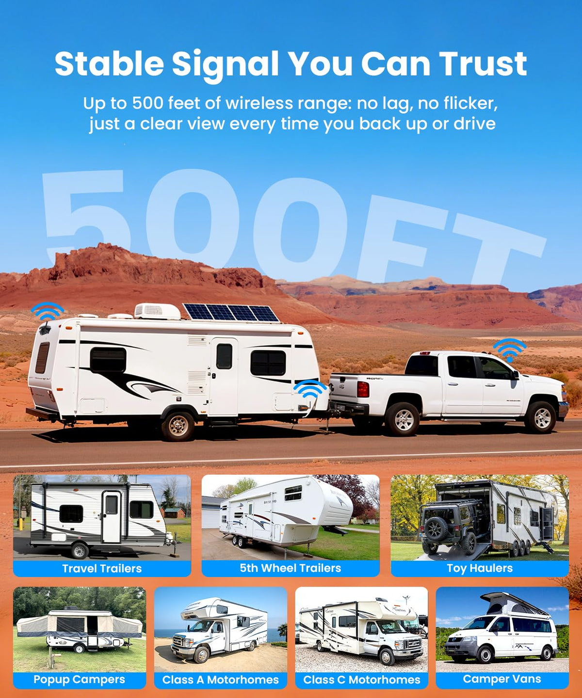 AUTO-VOX IP69 weatherproof system withstands rain and snow.