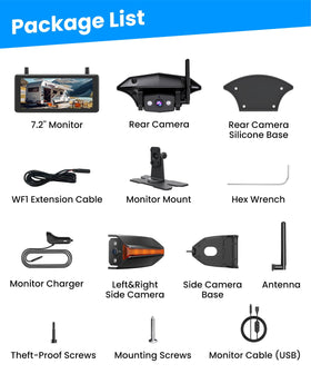 AUTO-VOX prewired installation brackets simplify RV setup.