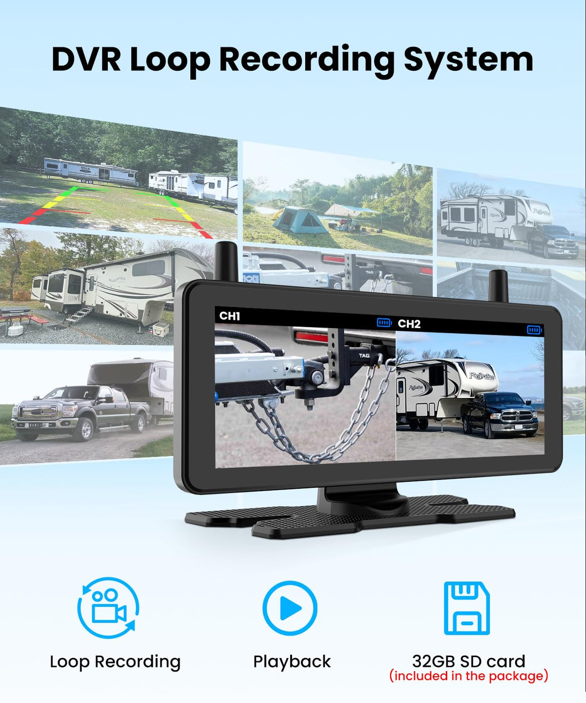 Auto-Vox night vision and infrared assist you see details after dark.