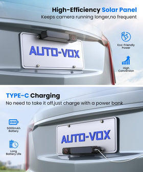 AUTO-VOX IP69K waterproof design remains clear in rain or wash conditions.