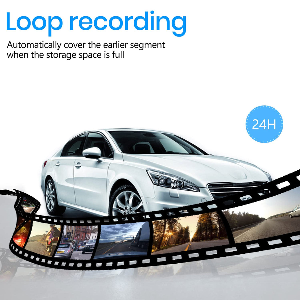 AUTO-VOX T9 140-degree view minimizes blind spots while reversing.