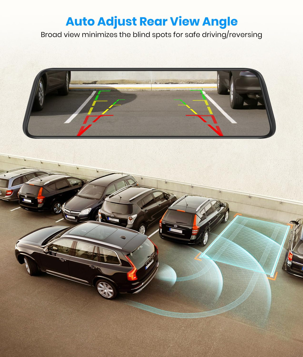 AUTO-VOX T9PRO 24h parking monitor protects battery during long stops.