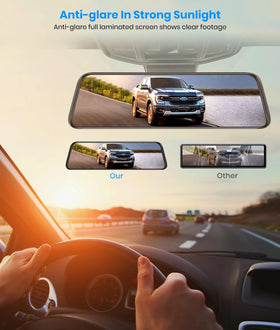 AUTO-VOX T9PRO 9.35-inch anti-glare screen enhances daytime viewing.