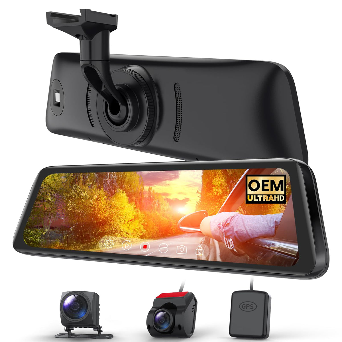 AUTO-VOX T9PRO detached front camera expands front visibility for safer driving.