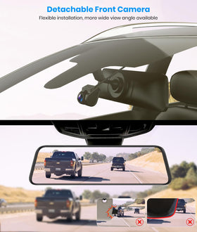 AUTO-VOX T9PRO parking guidelines assist precise reversing with dual views.
