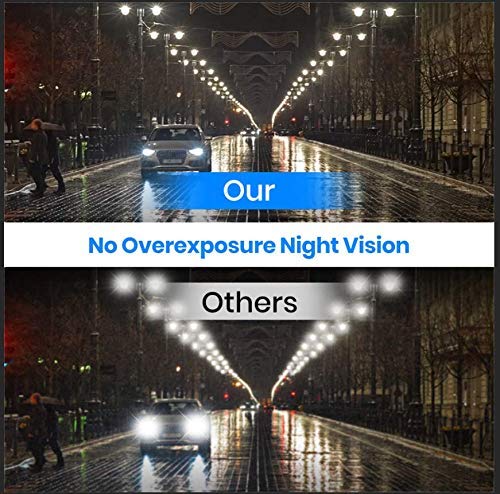 AUTO-VOX V5PRO anti-glare laminated screen reduces sun glare for daytime viewing.