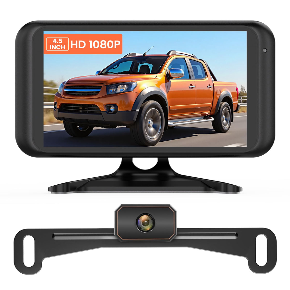 Auto-VOX W5 1080p monitor shows crisp parking feedback.